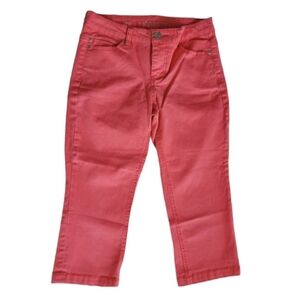 Liverpool Coral Pink The Beatles Michelle Capri Pant Size 26/2